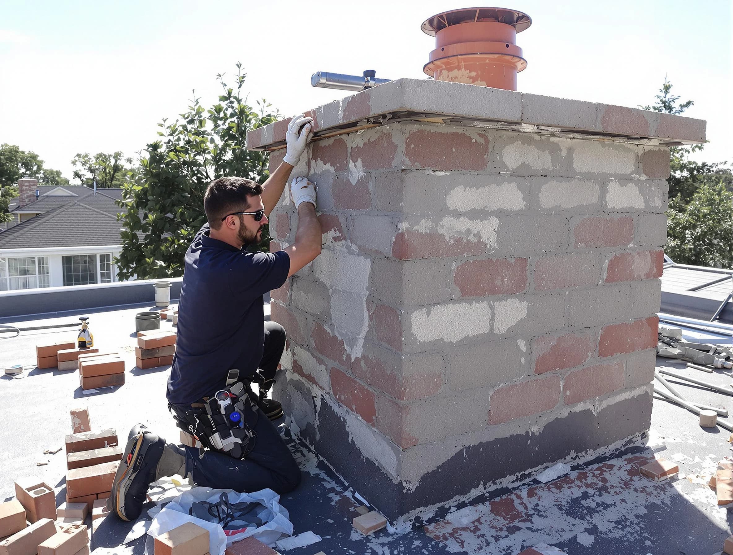 Advanced chimney repair process by Beaver Falls Chimney Sweep in Beaver Falls, PA