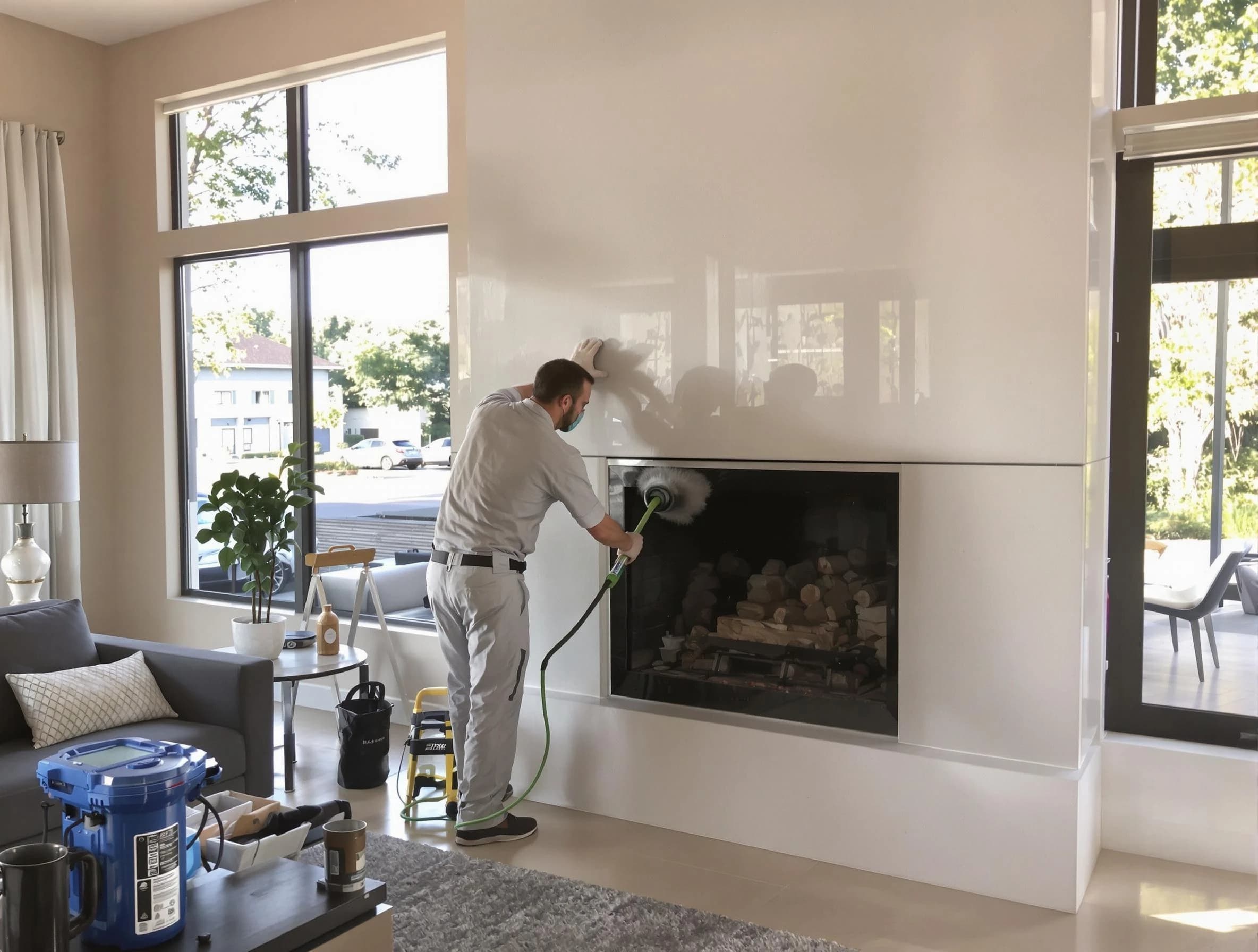 Beaver Falls Chimney Sweep performing thorough soot removal in Beaver Falls, PA