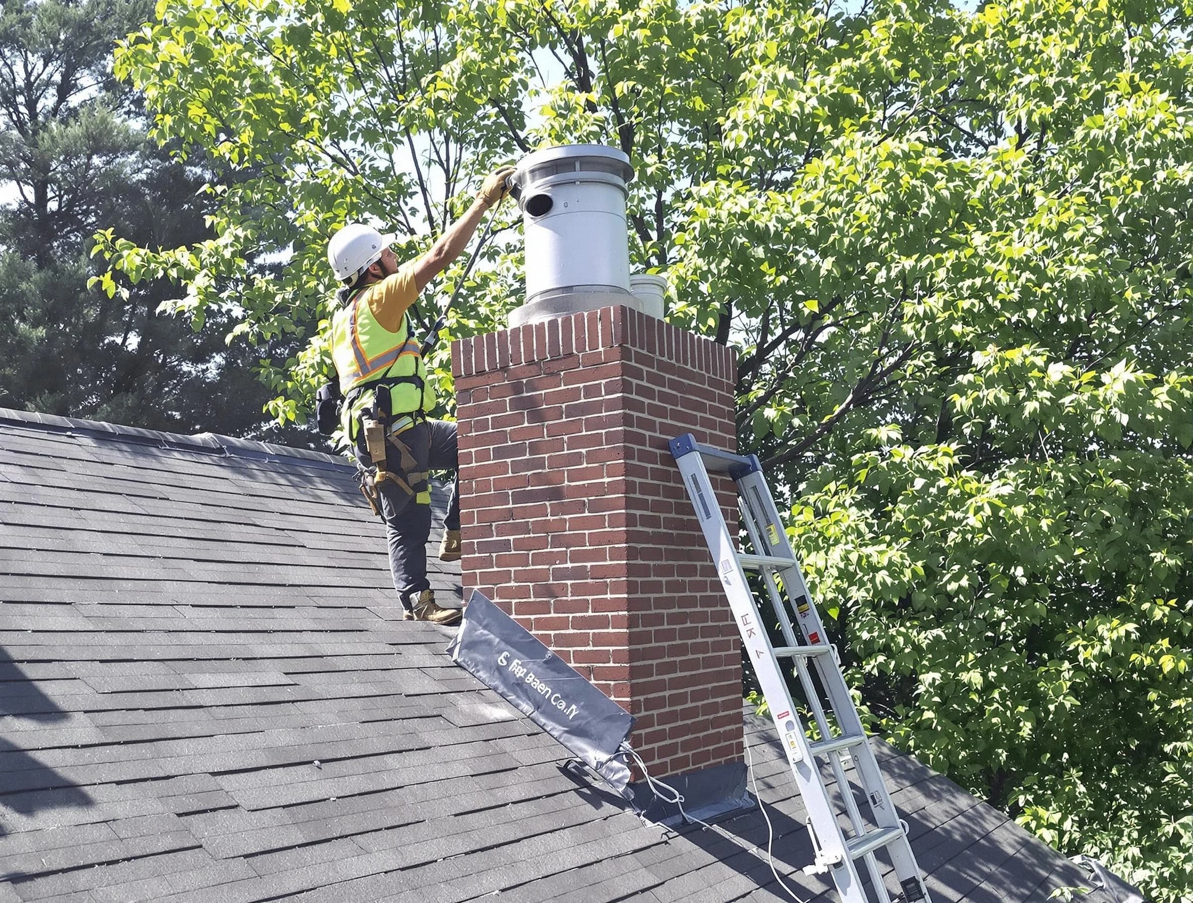 Chimney liner inspection by Beaver Falls Chimney Sweep in Beaver Falls, PA