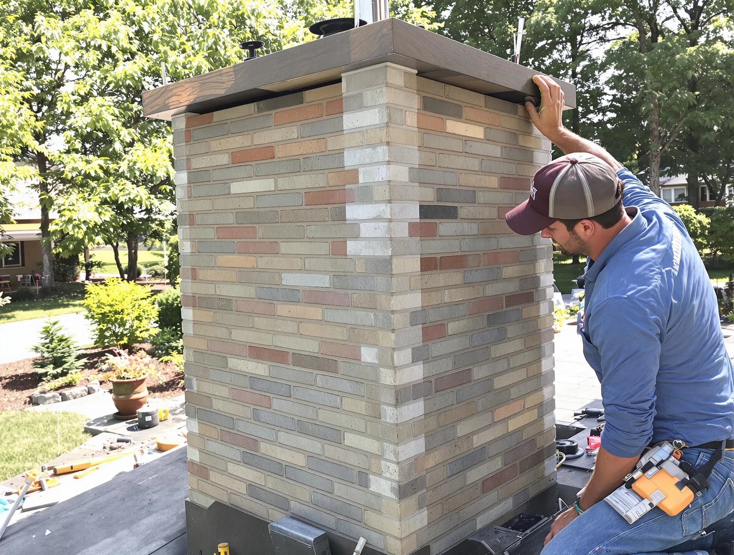 Beaver Falls Chimney Sweep completing a modern chimney remodel in Beaver Falls, PA