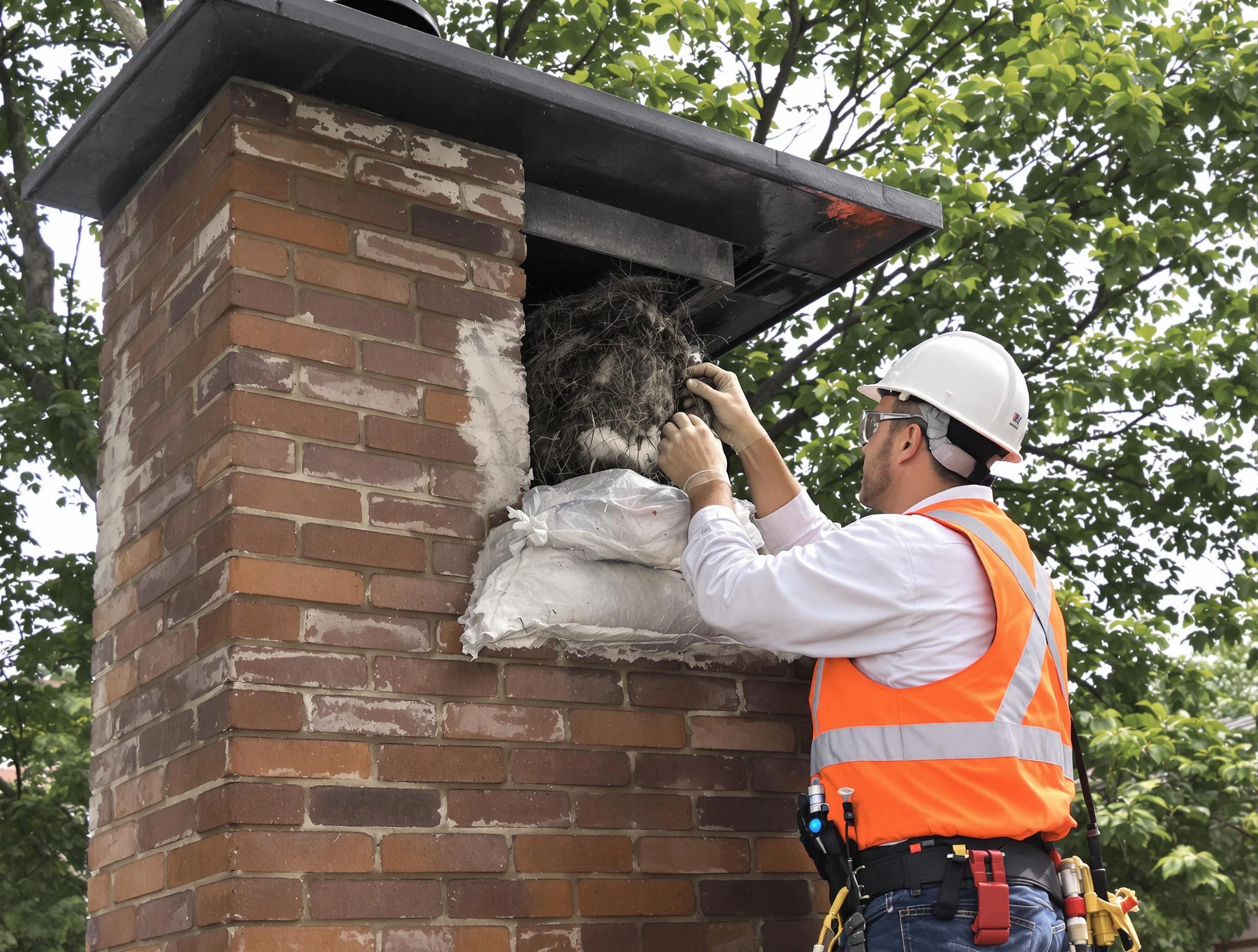 Humane removal of debris and animals by Beaver Falls Chimney Sweep in Beaver Falls, PA